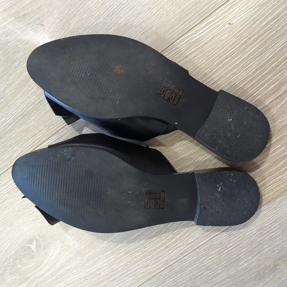 Little burgundy Hibou black bow Loafers size 6.5 - Picture 3 of 4